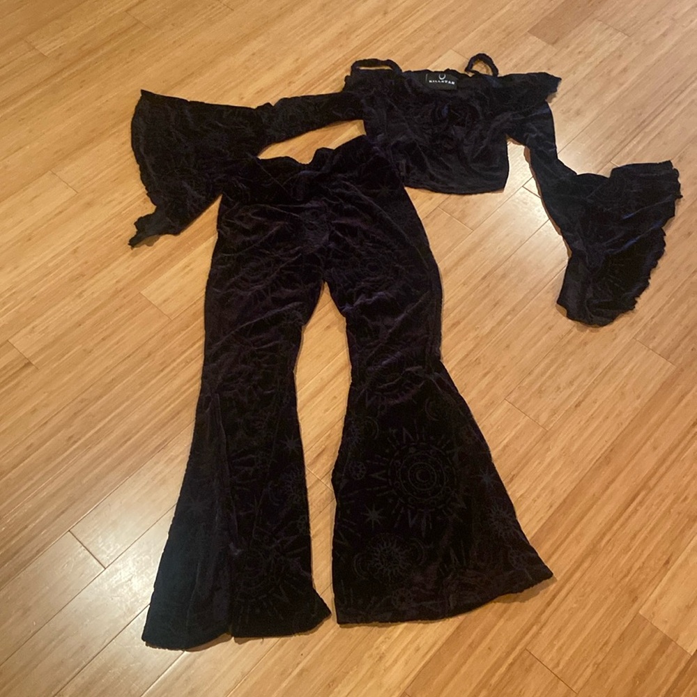 KILLSTAR 2 piece velvet embosed set